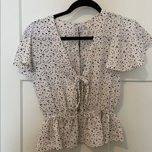 XLE size XS polka dot blouse.Brand new, never worn
